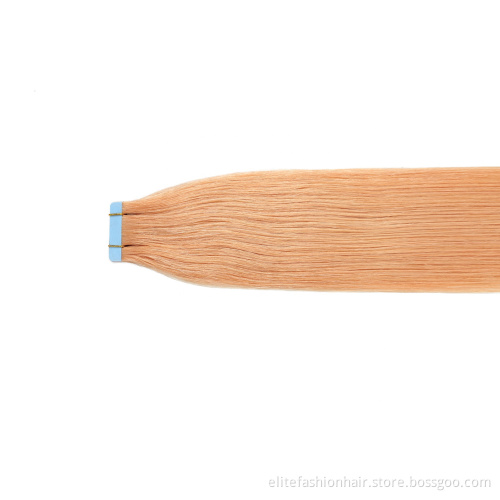 Hot sells straight colored remy human hair extension double drawn Tape-in Hair extension for woman tape weft hair extensions